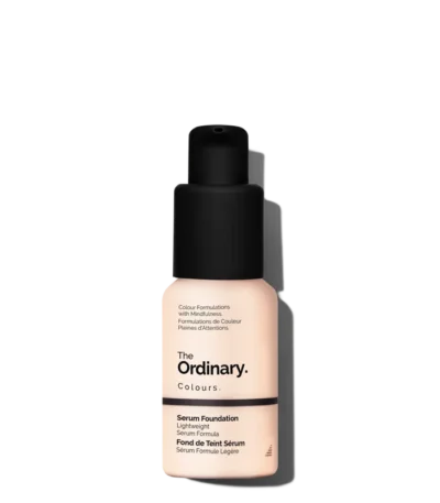 Original The Ordinary Serum Foundation 1.0P for very fair skin with pink undertones, offering lightweight, natural-looking coverage in Pakistan.