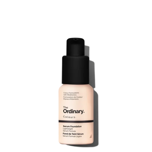 Original The Ordinary Serum Foundation 1.0P for very fair skin with pink undertones, offering lightweight, natural-looking coverage in Pakistan.