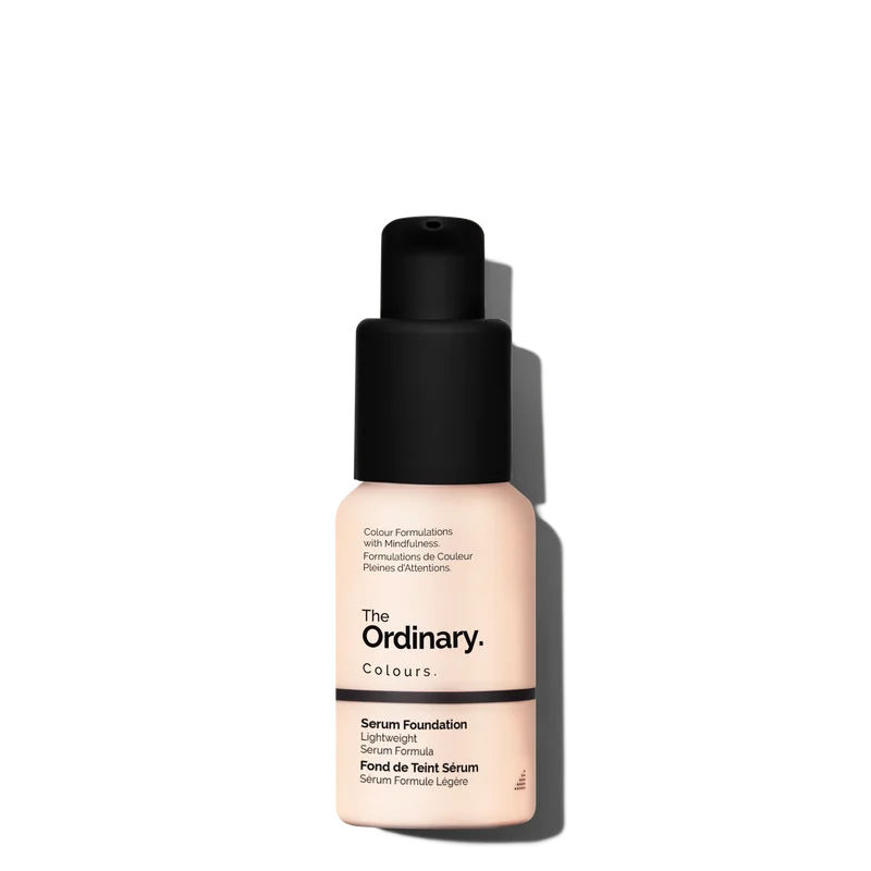 Original The Ordinary Serum Foundation 1.0P for very fair skin with pink undertones, offering lightweight, natural-looking coverage in Pakistan.