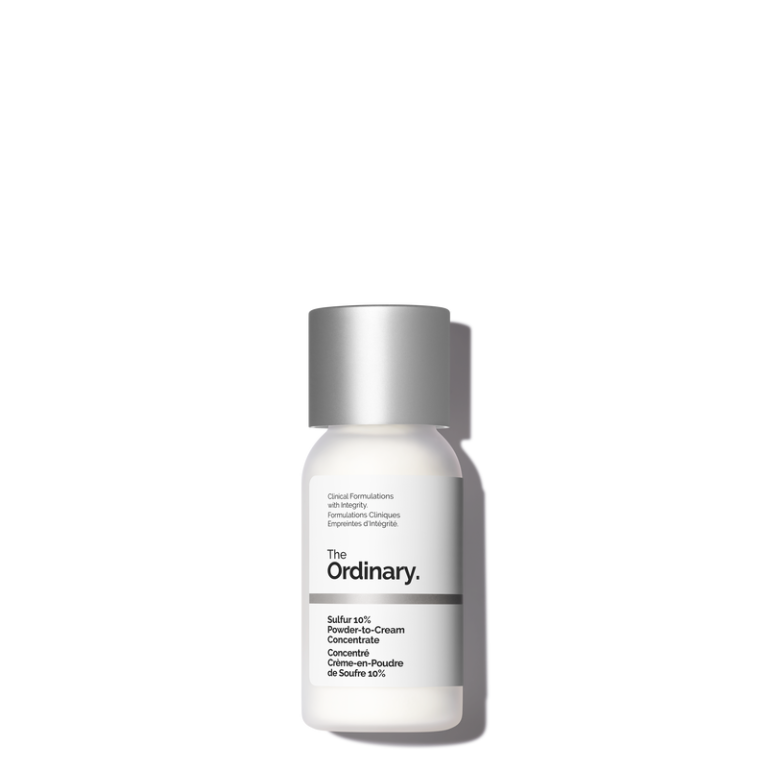 Sulfur 10% Powder to Cream Concentrate – fast acne spot treatment Original The Ordinary Pakistan
