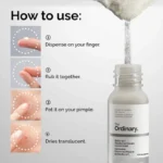 Sulfur 10% Powder to Cream Concentrate – fast acne spot treatment Original The Ordinary Pakistan