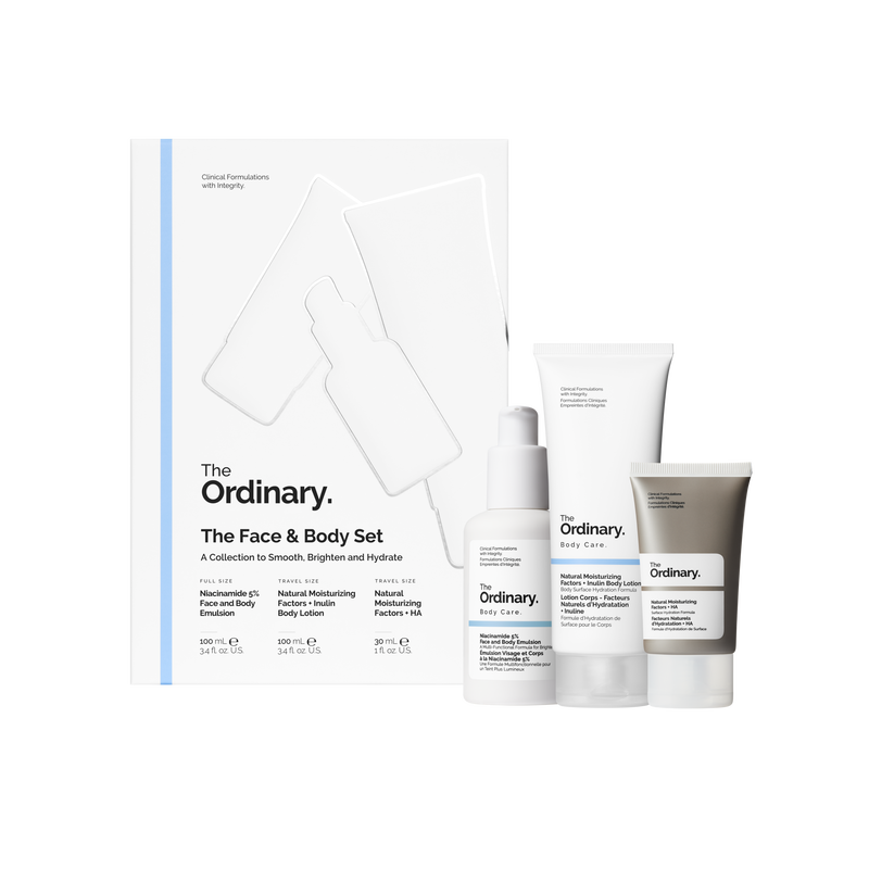 The Ordinary Face and Body Set Pakistan – Original Gift Set with Niacinamide 5% and Moisturizing Factors