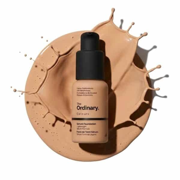 The Ordinary Serum Foundation texture lightweight liquid formula natural finish