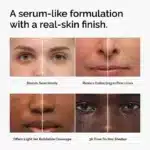 The Ordinary Serum Foundation 2.1P swatch on medium skin tone neutral undertone